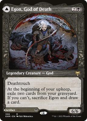 Egon, God of Death (Showcase) card from Kaldheim