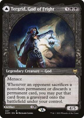 Tergrid, God of Fright (Showcase) card from Kaldheim