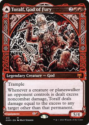 Toralf, God of Fury (Showcase) card from Kaldheim