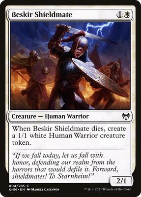 Beskir Shieldmate card from Kaldheim