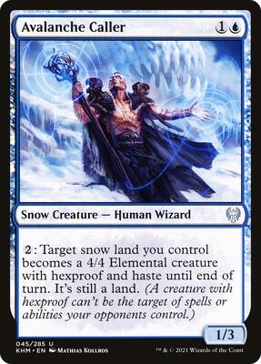 Avalanche Caller card from Kaldheim