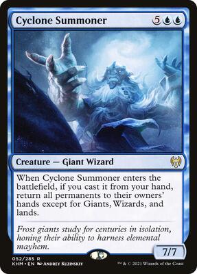 Cyclone Summoner card from Kaldheim