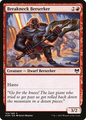 Breakneck Berserker card from Kaldheim