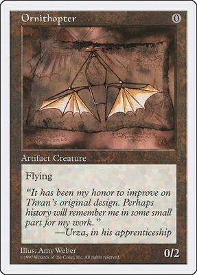 Ornithopter card from Fifth Edition