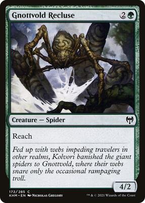 Gnottvold Recluse card from Kaldheim