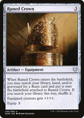 Runed Crown card from Kaldheim