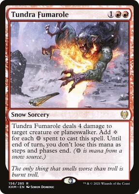 Tundra Fumarole card from Kaldheim