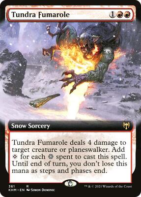 Tundra Fumarole (Extended Art) card from Kaldheim