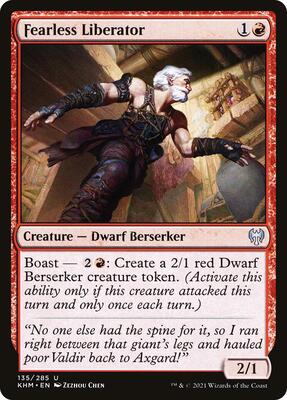 Fearless Liberator card from Kaldheim