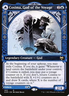 Cosima, God of the Voyage (Showcase) card from Kaldheim