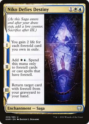 Niko Defies Destiny card from Kaldheim