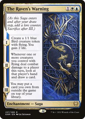 The Raven's Warning card from Kaldheim