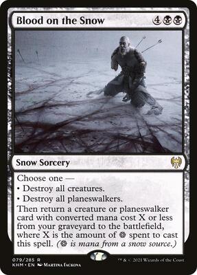 Blood on the Snow card from Kaldheim