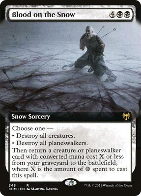 Blood on the Snow (Extended Art) card from Kaldheim
