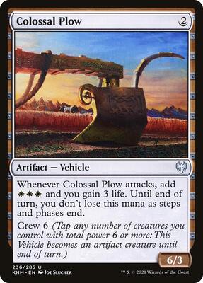 Colossal Plow card from Kaldheim