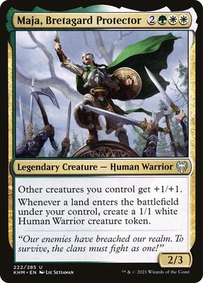 Maja, Bretagard Protector card from Kaldheim