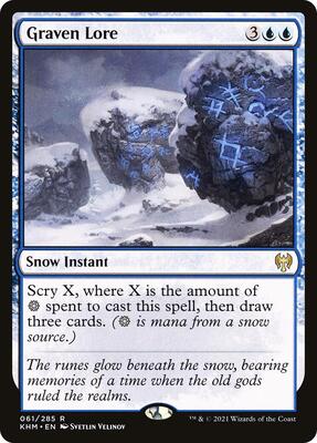 Graven Lore card from Kaldheim