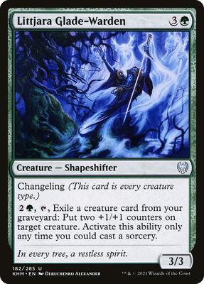 Littjara Glade-Warden card from Kaldheim