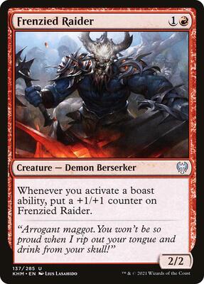 Frenzied Raider card from Kaldheim