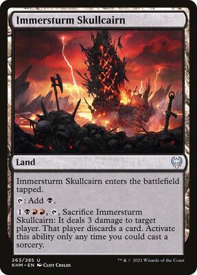 Immersturm Skullcairn card from Kaldheim