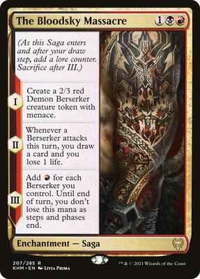 The Bloodsky Massacre card from Kaldheim