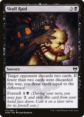 Skull Raid card from Kaldheim