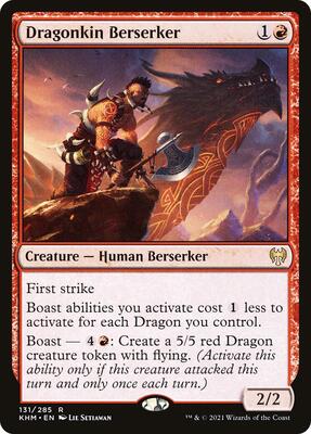 Dragonkin Berserker card from Kaldheim