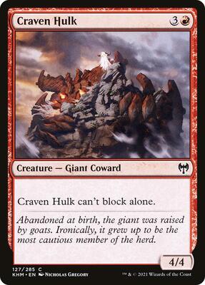Craven Hulk card from Kaldheim