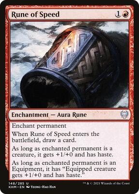 Rune of Speed card from Kaldheim