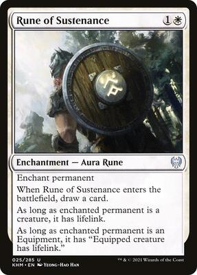 Rune of Sustenance card from Kaldheim