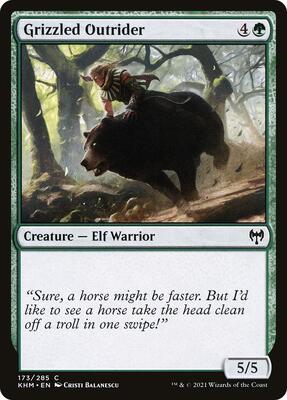 Grizzled Outrider card from Kaldheim
