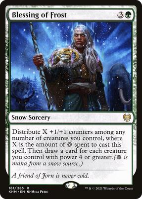 Blessing of Frost card from Kaldheim