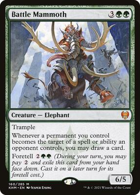 Battle Mammoth card from Kaldheim