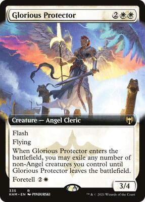 Glorious Protector (Extended Art) card from Kaldheim