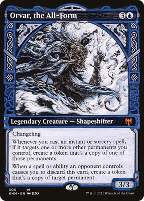 Orvar, the All-Form (Showcase) card from Kaldheim
