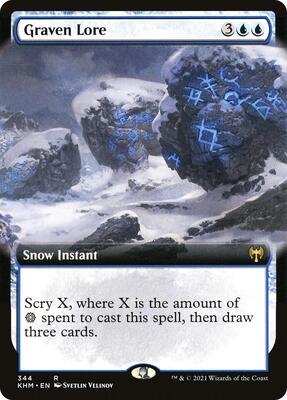 Graven Lore (Extended Art) card from Kaldheim