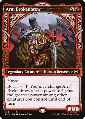 Arni Brokenbrow (Showcase) card from Kaldheim