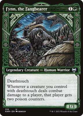 Fynn, the Fangbearer (Showcase) card from Kaldheim