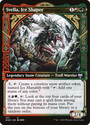 Svella, Ice Shaper (Showcase) card from Kaldheim