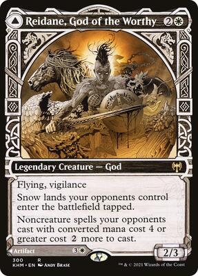 Reidane, God of the Worthy (Showcase) card from Kaldheim
