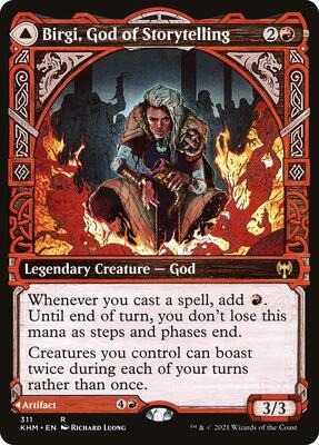 Birgi, God of Storytelling (Showcase) card from Kaldheim
