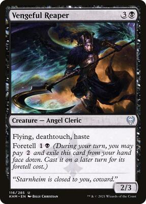 Vengeful Reaper card from Kaldheim