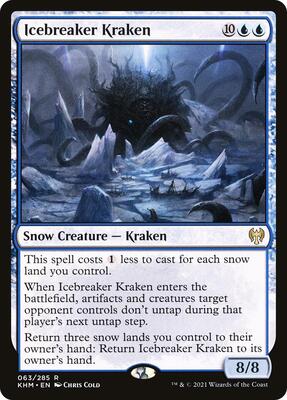 Icebreaker Kraken card from Kaldheim