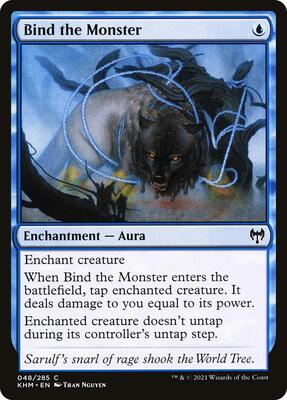 Bind the Monster card from Kaldheim