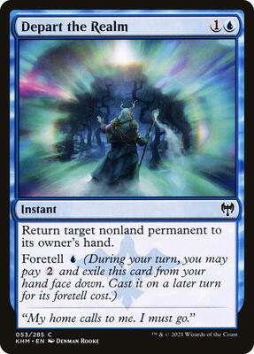 Depart the Realm card from Kaldheim