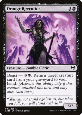 Draugr Recruiter card from Kaldheim