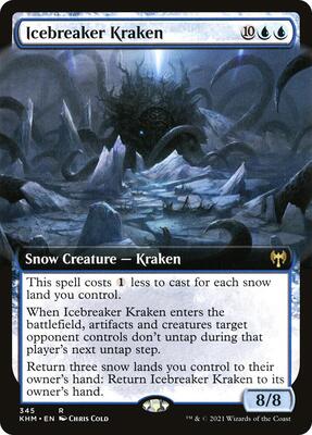 Icebreaker Kraken (Extended Art) card from Kaldheim