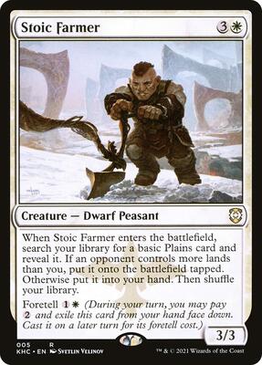 Stoic Farmer card from Commander: Kaldheim