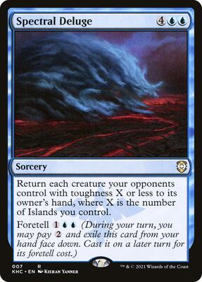 Spectral Deluge card from Commander: Kaldheim