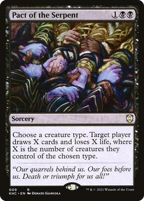 Pact of the Serpent card from Commander: Kaldheim